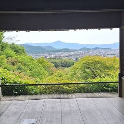 Wonderful view from a meditation deck in the garden