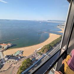 A trip up Fukuoka Tower which looks like a skyscraper but is empty. Admiring Italian pastiche below