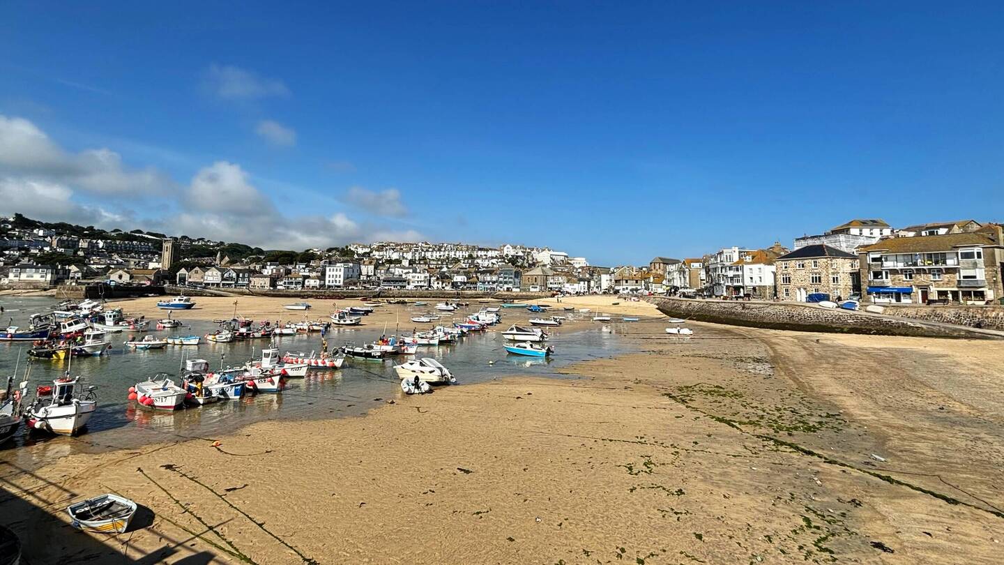 Port St Ives con bassa marea