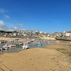Port St Ives con bassa marea
