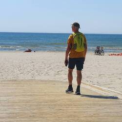 Erster Kurzbesuch am Strand