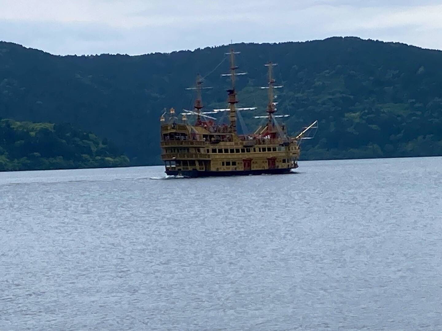 'Pirate' ship on Lake Ashi.