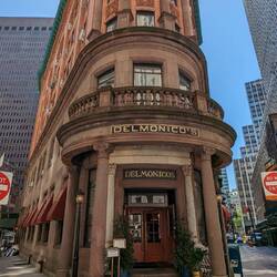 Delmonicos an prominenter Stelle zwei Blocks neben der Wall Street