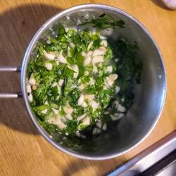 Coat octupus when pan fry