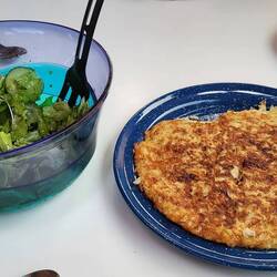 Der zukünftige Wirt übt sich im Rösti machen 😋