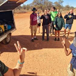 ein paar vpn unsere Gruppe fahren ab hier nach Alice Springs