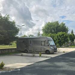 Brand new aire opened last month, free parking in centre of the village