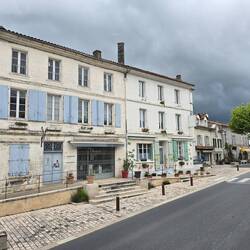 Looking back up the main street
