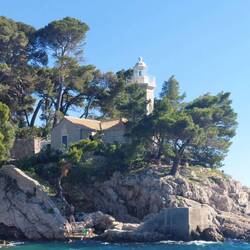 This was a penal colony (prison) but now houses one of the many lighthouses