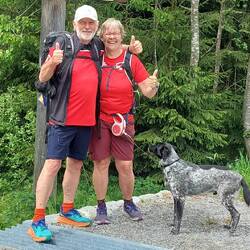 Am Ziel der Goldsteig Variante!