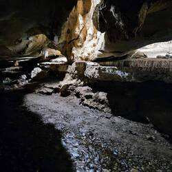 Stream in one section of cave