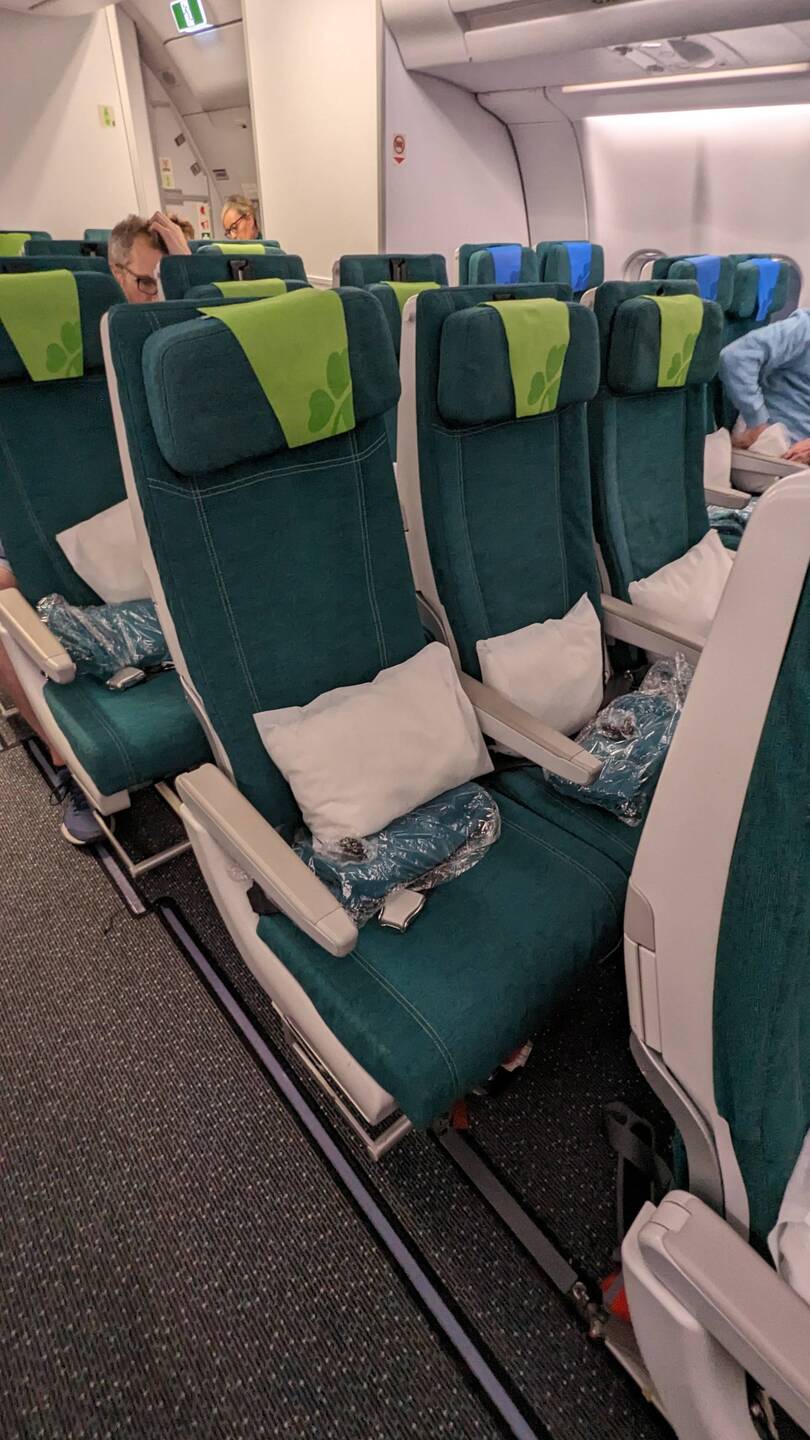 Sitz 43G im A330 von AirLingus