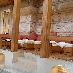 resting spot after the Turkish bath