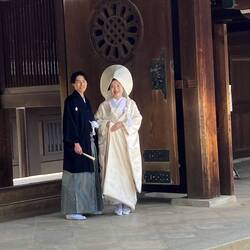 Ready for a Shinto wedding.