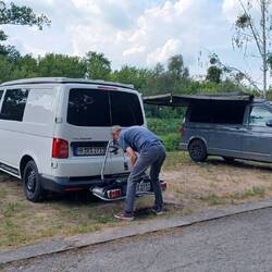 Angekommen am Teltower Kanal