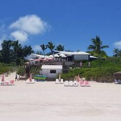 Resort on the ocean beach.