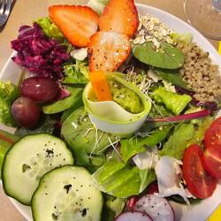 Delicious salad prepared by Sara @ Casa Suseia