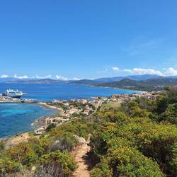 Ganz hinten das Ziel