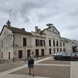 The Mairie, a grand building near the church