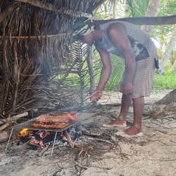 Letzter Abend im Inselgewirr: Barbecue am Strand