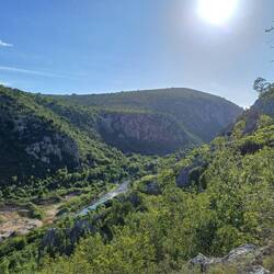 Schöner Ausblick hinunter