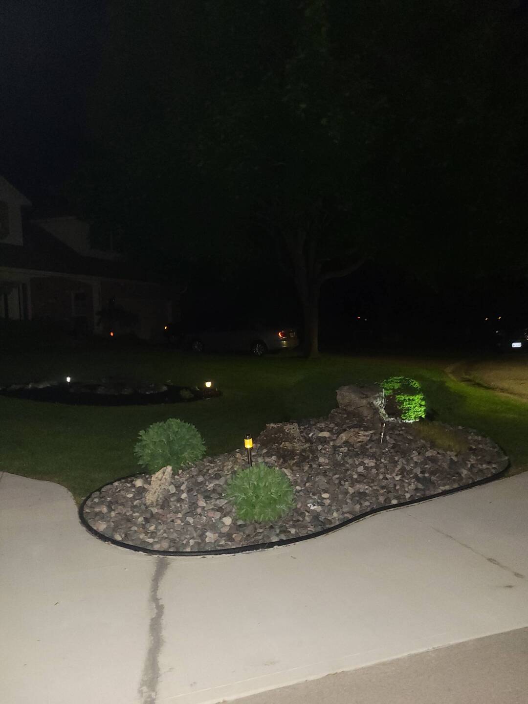 It was very quiet and very dark when I left the house.