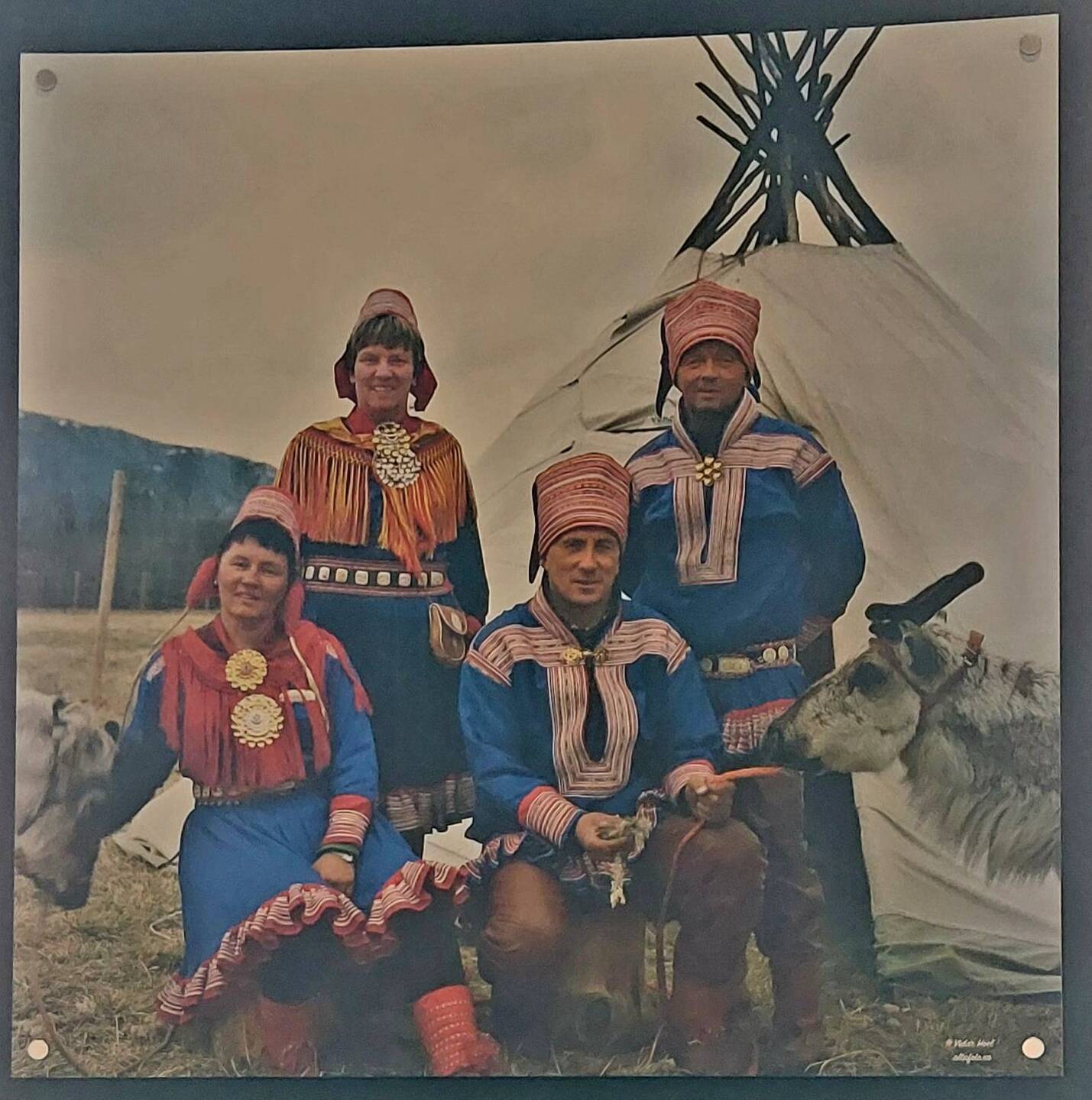 Sami Familie und Rentier