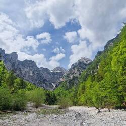 Der weiße Streifen in der Mitte, da oben ist das Loch