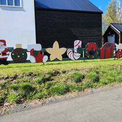 Display outside the Santa village