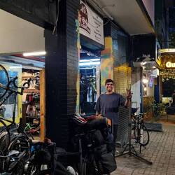 super chill bike shop owner