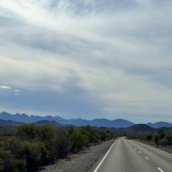 Driving into the Flinders Ranges