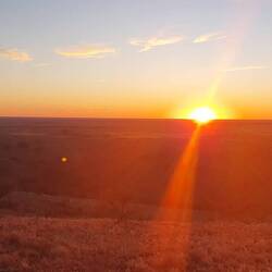 Sunset mundi mundi plains