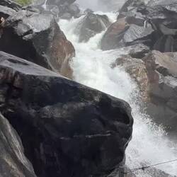 Am Ende waren wir beide patschnass.