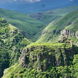 The Devils castle over the gorge