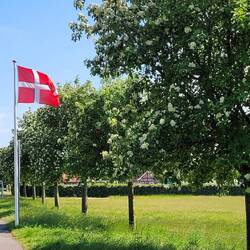 auf dem Weg zum Campingplatz