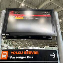 Der Glugverkehr in Sivas ist überschaubar.