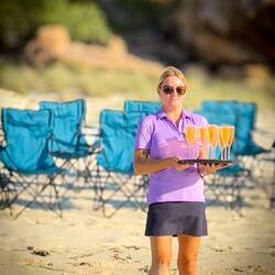Bubbly welcome to Veranda Beach — Kimberley, WA.