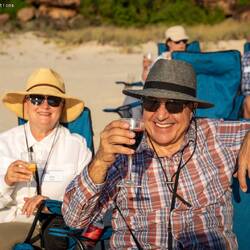 Sundowners on Veranda Beach — Kimberley, WA.