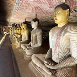 Dambulla - les grottes aux milles et un Buddhas
