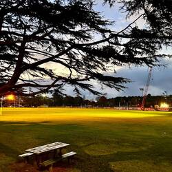 just before the game starts