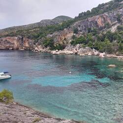 Zarace, one of two swimming spots suggested, but was only 17 degrees today