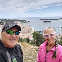 Overlooking Hvar Harbour from Fortress Fortica, which dates back to 1500's