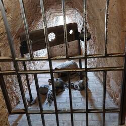 The cell was about 3 x 2mtr, straw for bed, piss pot, and very small window opening