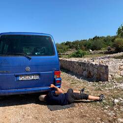 Blick auf die Bremse