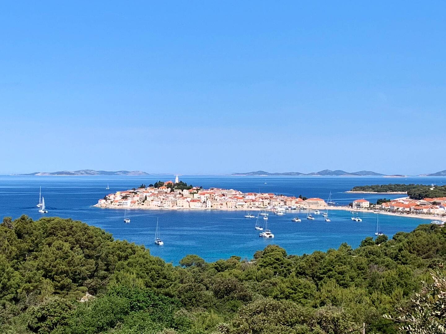 Blick auf Primošten