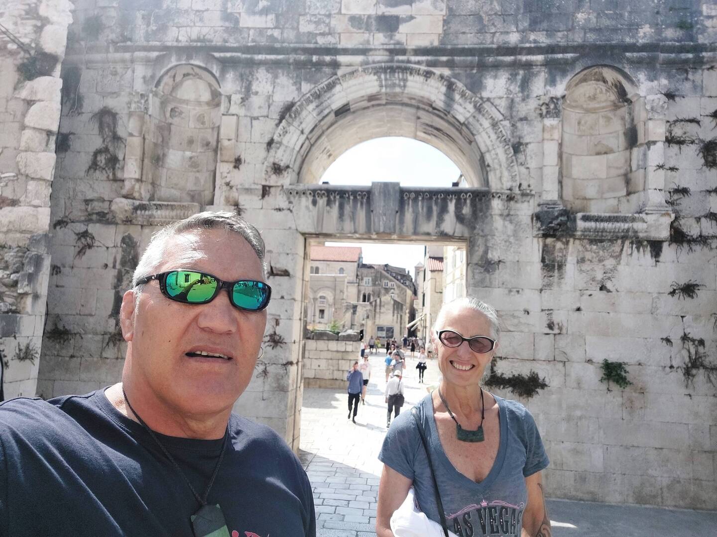 Entrance thru to the refurbished Diocletian's Palace Porta septemtrionals 'Northern Gate'