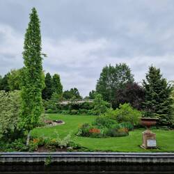 Another familiar sight; the canalside garden attached to Ashwood Nurseries.