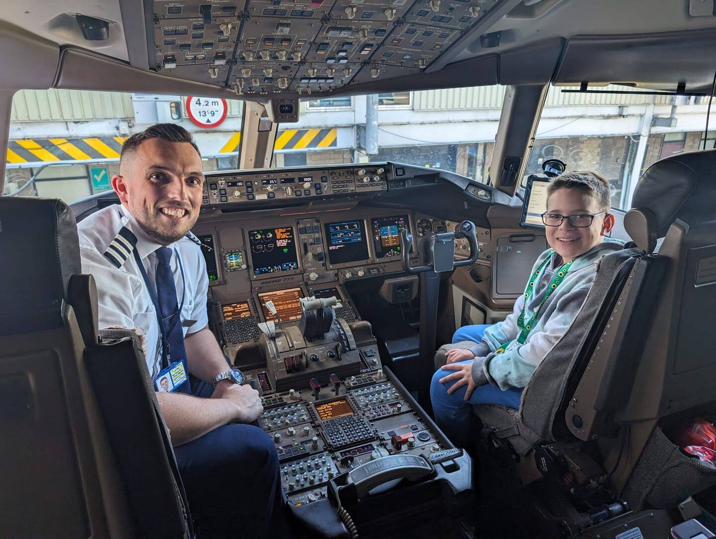 Me with the pilot