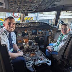 Me with the pilot