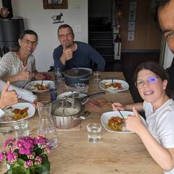 Another Thali with Hannah, Linus, Beat and Sabine